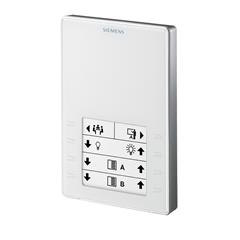 Qmx3 P02 Room Operator Unit Knx With Temperature Sensor Configurable Touchkeys Led Display White